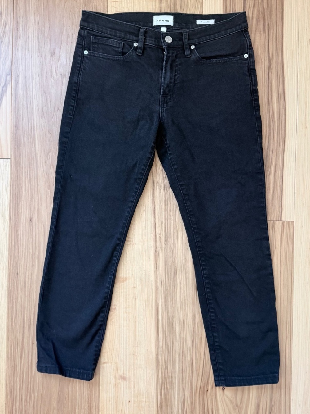 FRAME L'Homme Slim Black Stretch Jeans Men's Size 31 Slim Fit Denim